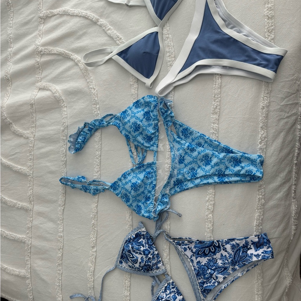 SHEIN Blue Bikini Sets